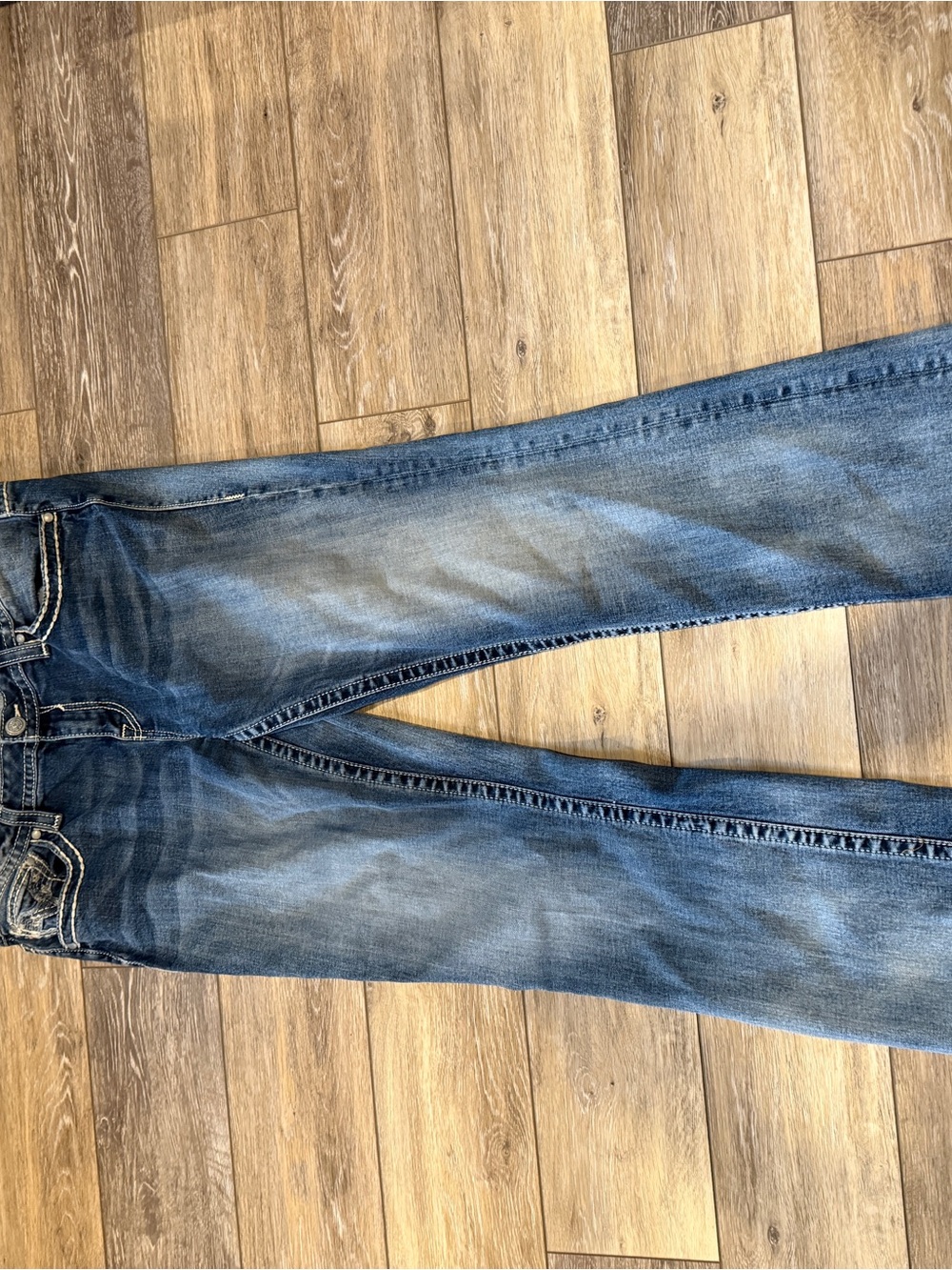 Vigoss Women's Boot Cut Jeans in Medium Blue Wash